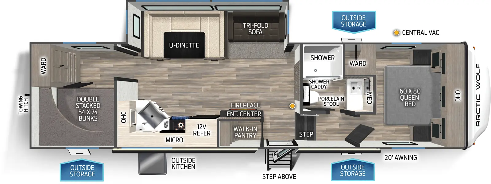 Arctic Wolf 287BH Floorplan